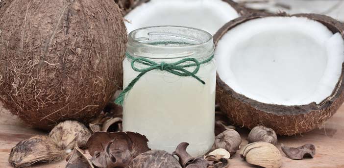 coconut oil in a jar